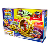 Hot Wheels Monster Trucks Power Smashers Race & Chase Playset