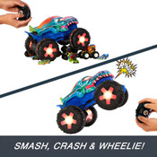 Hot Wheels Monster Trucks 1:15 Scale MEGA-Wrex Alive Remote-Control Vehicle Hot Wheels Monster Trucks 1:15 Scale MEGA-Wrex Alive Remote-Control Vehicle