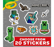 Crayola Minecraft Colouring Book with Sticker Sheet 96 Pages