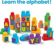 Mega Bloks Fisher-Price ABC Toddler Blocks Building Toy