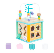 Wonder Co Grow Aqua Wooden Activity Cube