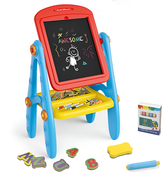 Double Sided Toddlers Art Easel with Magnetic White Board & Chalk Blackboard Set