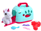 Plush Unicorn Care Carrier Set with Accessories 6pcs