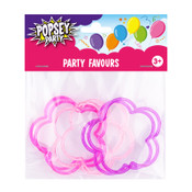 Flower Birthday Party Bracelets 6pcs
