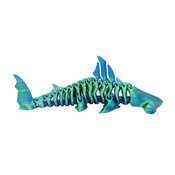 3D Printed Fidget Blue/Green Hammerhead 3D Printed Fidget Blue/Green Hammerhead