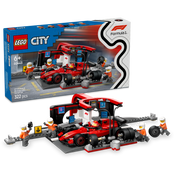 LEGO City F1 Pit Stop & Pit Crew with Ferrari Car 60443 LEGO City F1 Pit Stop & Pit Crew with Ferrari Car 60443