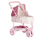 Baby Luxe Co Baby Doll Jogger Pram Pink Glitter Baby Luxe Co Baby Doll Jogger Pram Pink Glitter