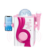 Pink Bluetooth Karaoke with Disco Lights - Pink