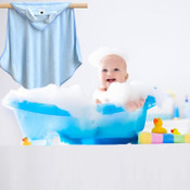 Twinkle Tots Blue Puppy Hooded Bath Towel