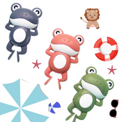Wonder Co Grow Swimming Frog Bath Toy 12cm Wonder Co Grow Swimming Frog Bath Toy 12cm