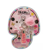 Trendy Lip Gloss with Keychain - Peach