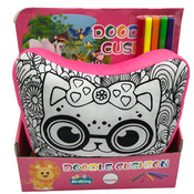 Fab You! Colour Your Own Doodle Cushion - Cat 