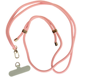 Peach Rope Crossbody Phone Strap 