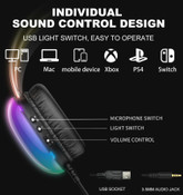 Onikuma X25 Neon Gaming Headset - White 