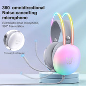 Onikuma X25 Neon Gaming Headset - White 