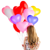 Heart Balloons with Pump 