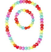 Rainbow Colour Blast Necklace and Bracelet Set
