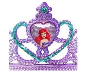 Disney Princess Little Mermaid Ariel Heart Gemstone & Glitter Crown