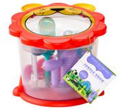 FAO Schwarz Jungle Drum 5-Piece Instrument Set FAO Schwarz Jungle Drum 5-Piece Instrument Set
