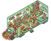 DIY 3D Sticker - Cosy Vehicle Bear