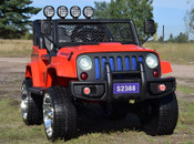 Red Off-Road Electric Ride-On Jeep Red Off-Road Electric Ride-On Jeep