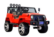 Red Off-Road Electric Ride-On Jeep Red Off-Road Electric Ride-On Jeep