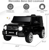 Black Mercedes Benz G63 12V Black Mercedes Benz G63 12V