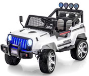 White Off-Road Electric Ride-On Jeep White Off-Road Electric Ride-On Jeep