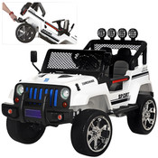 White Off-Road Electric Ride-On Jeep White Off-Road Electric Ride-On Jeep