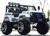 White Off-Road Electric Ride-On Jeep White Off-Road Electric Ride-On Jeep