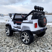 White Off-Road Electric Ride-On Jeep White Off-Road Electric Ride-On Jeep