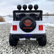 White Off-Road Electric Ride-On Jeep White Off-Road Electric Ride-On Jeep