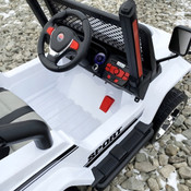 White Off-Road Electric Ride-On Jeep White Off-Road Electric Ride-On Jeep