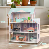 Children's Wooden Dollhouse Children's Wooden Dollhouse
