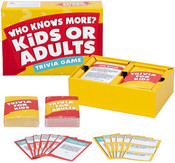Who Knows More? Kids or Adults - Card Game