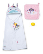Baby Born Hooded Towel Set Doll Bathing Set