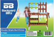 Backyard Blitz Wooden Simple Mud Kitchen  Backyard Blitz Wooden Simple Mud Kitchen