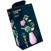 Flower Love Pink Vase Bouquet 309pcs