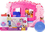 Fisher-Price Little People Disney Princess Pull-Along Musical Carriage Playset