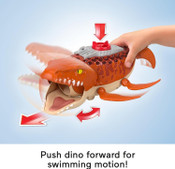 Fisher-Price Imaginext Jurassic World Rebirth Aquachomp Chase Mosasaurus 18 inch