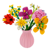 Flower Love Pink Vase Large Bouquet 109pcs Flower Love Pink Vase Large Bouquet 109pcs