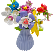 Flower Love Blue Vase Large Bouquet 109pcs Flower Love Blue Vase Large Bouquet 109pcs