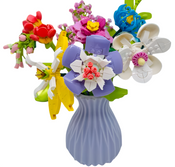Flower Love Blue Vase Large Bouquet 109pcs Flower Love Blue Vase Large Bouquet 109pcs