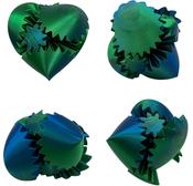3D Printed Heart Gear 