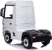 Dorsa 12V Mercedes-Benz Actros Ride-On Truck with Trailor - White