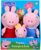 Peppa Pig Trio Pack: Peppa, George & Baby Evie