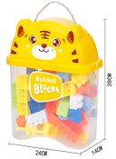 Building Blocks Tiger Bucket 65pcs 