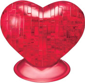 3D Crystal Puzzle - Red Heart