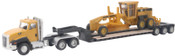 CAT Peterbilt Model 389 with Trail King Lowboy Trailer and Cat Load