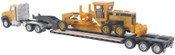 CAT Peterbilt Model 389 with Trail King Lowboy Trailer and Cat Load